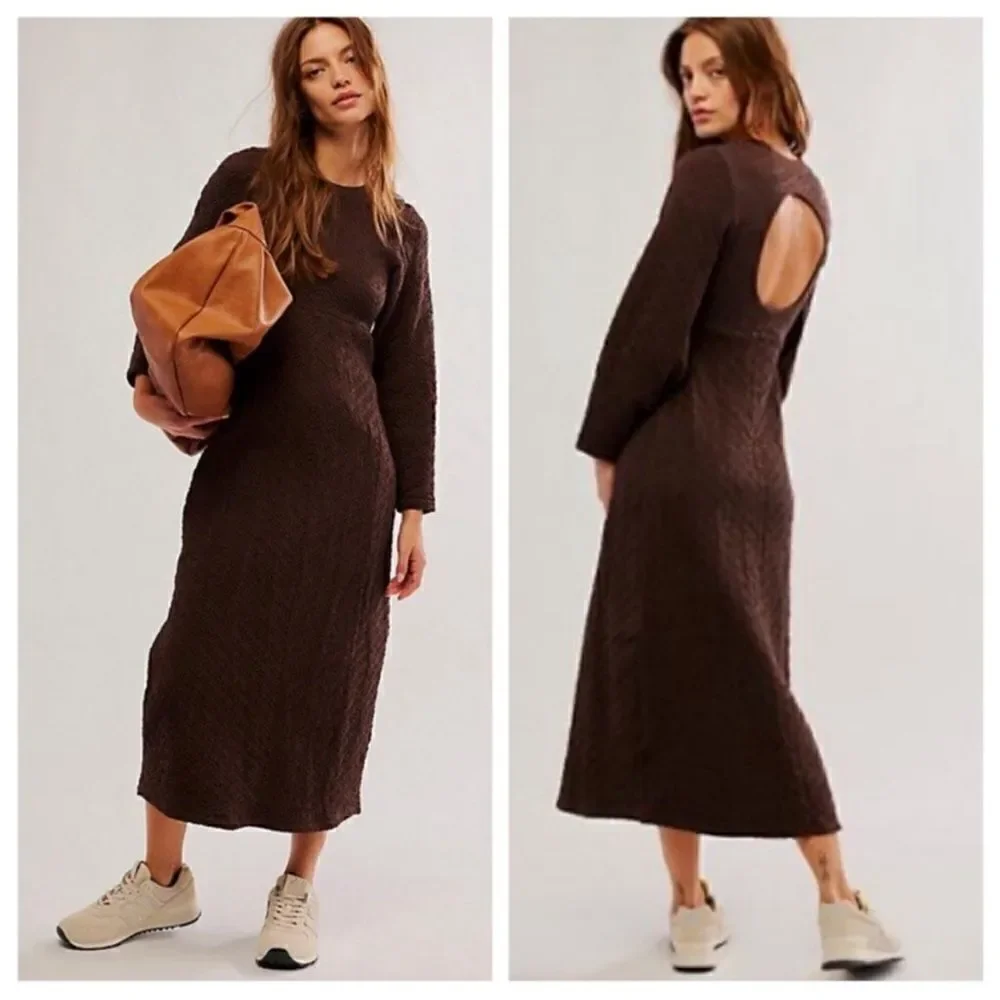 free people gabby seamless midi dress FREE PEOPLE Gabby Seamless Midi Dress